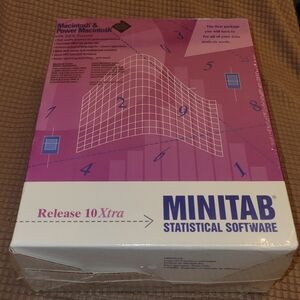 MINITAB Statistical Software Release 10Xtra for Macintosh & Power Macintosh NEW!
